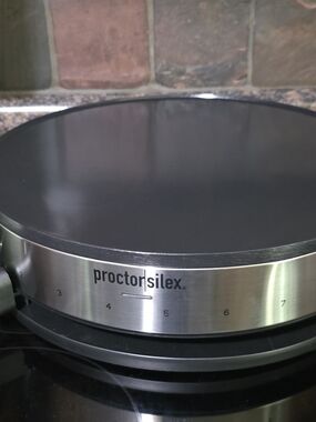 Proctor Silex Electric Crepe Maker with 13” PFAS-Free Nonstick Griddle
